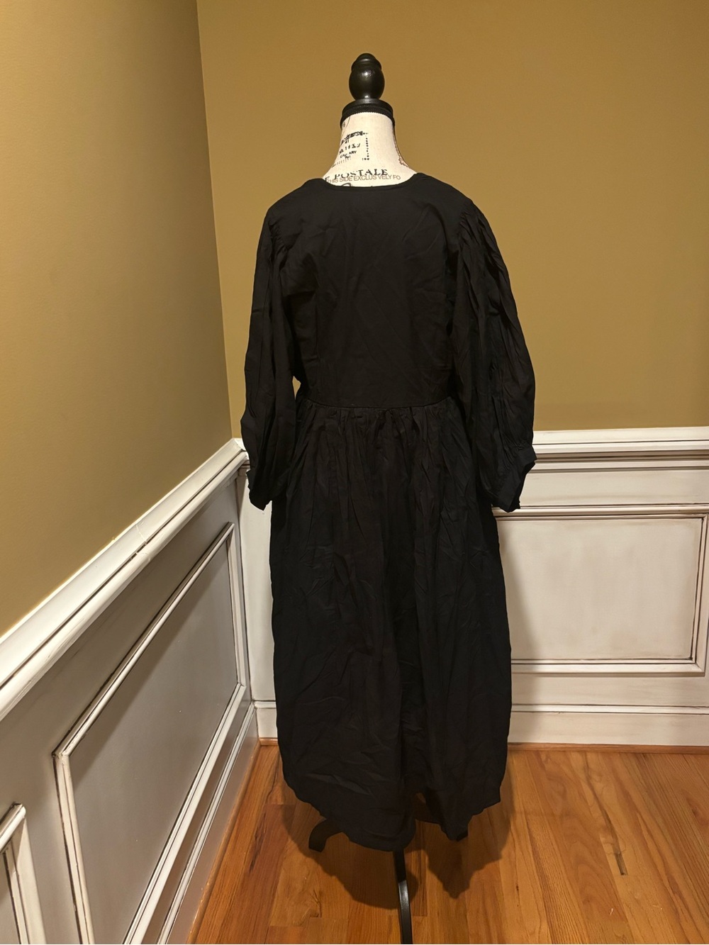 House of Sundar Black Long Sleeve Maxi Dress - Picture 3 of 3